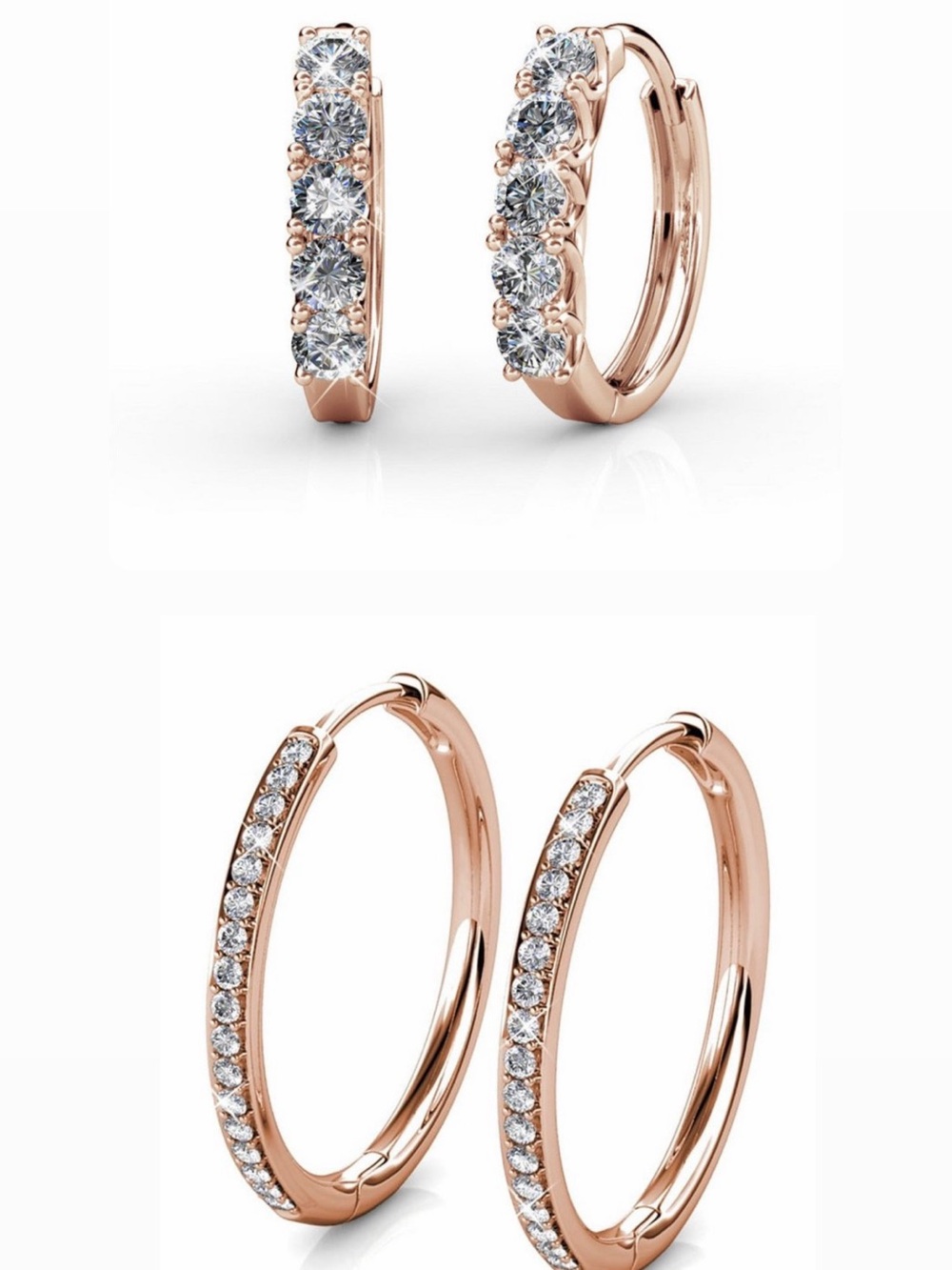 Cate & Chloe earrings (2 sets)